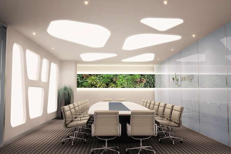 科技公司會議室裝修設計效果圖