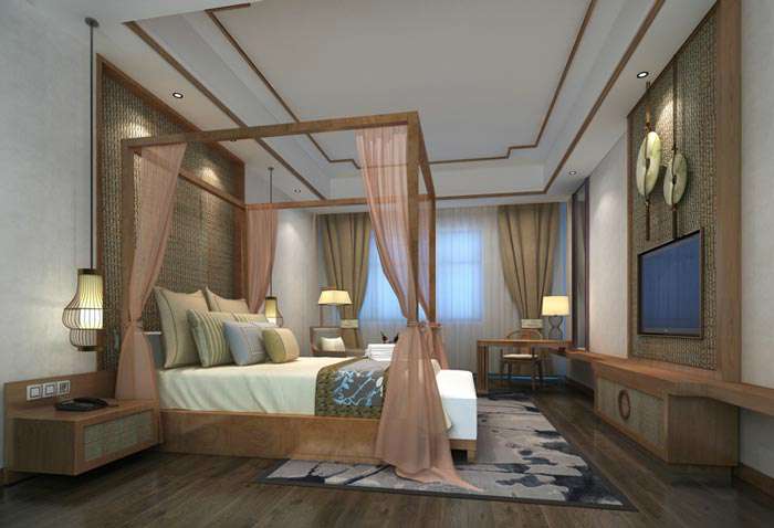 中式風格精品酒店裝修設(shè)計效果圖