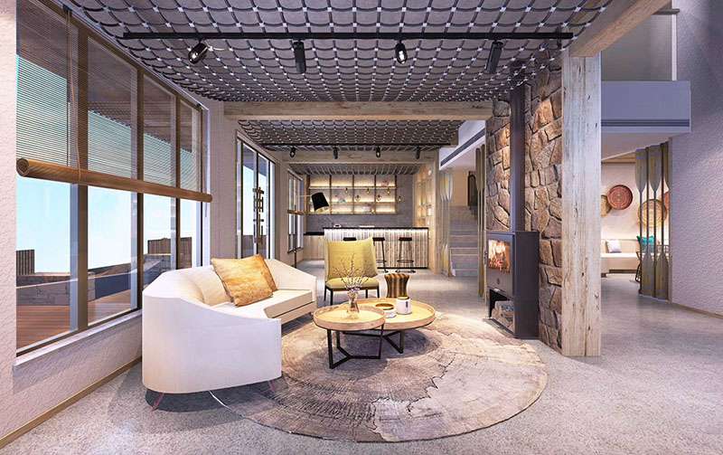 現(xiàn)代簡約民宿酒店裝修設計效果圖