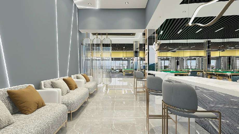 臺球會所裝修設(shè)計(jì)效果圖