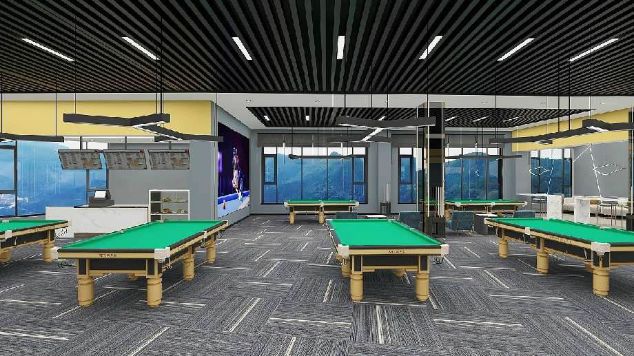 臺球會所裝修設(shè)計(jì)效果圖