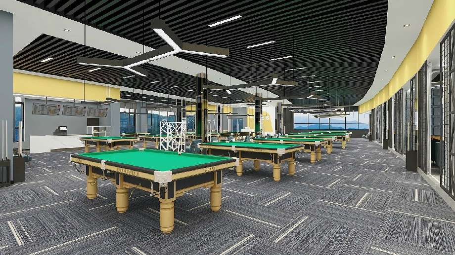 臺球會所裝修設(shè)計(jì)效果圖
