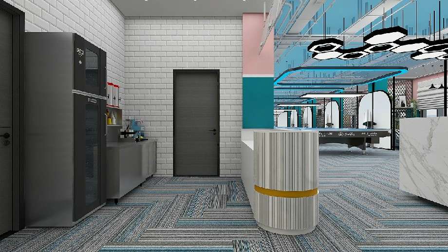 鄭州臺(tái)球俱樂(lè)部裝修設(shè)計(jì)效果圖