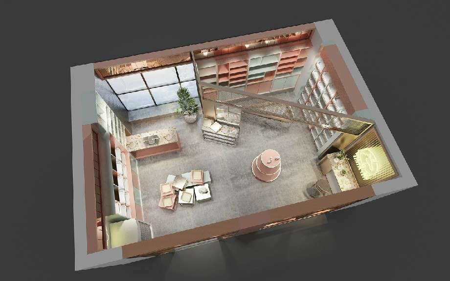 鄭州零食店鋪裝修設(shè)計效果圖