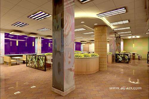 在鄭州開一家快餐店，快餐店怎樣裝修設計