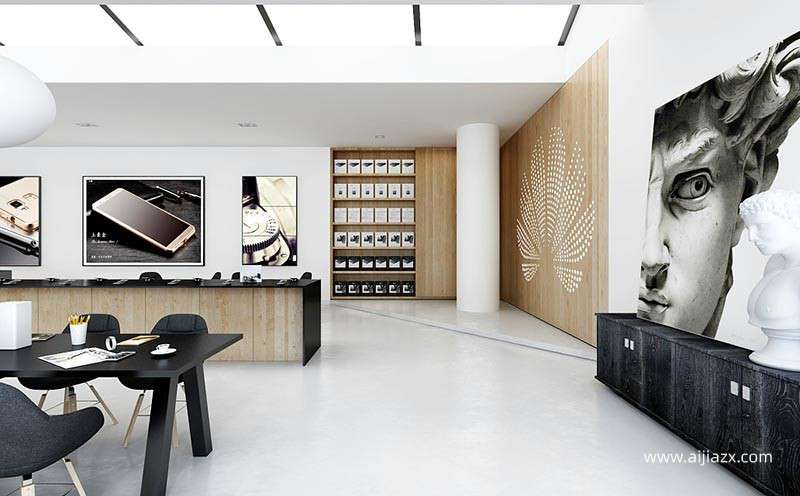 鄭州華為手機專賣店裝修設計說明