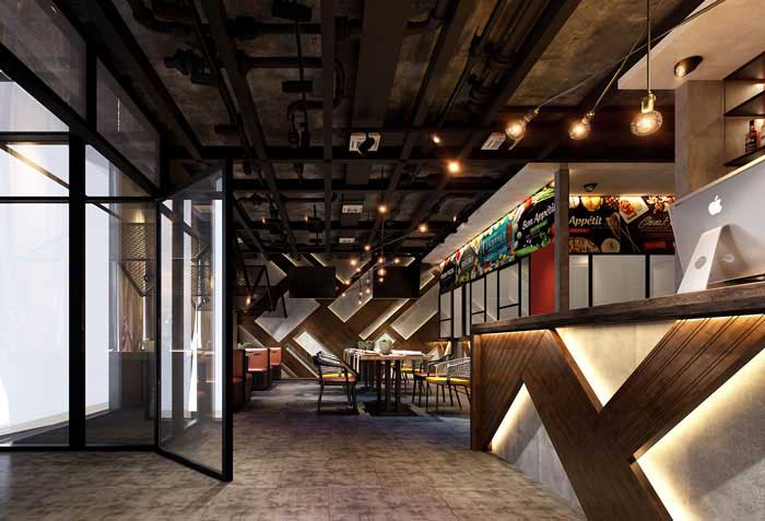 洛陽450平米烤肉店裝修設(shè)計效果圖