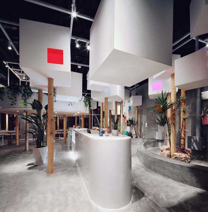 鄭州300m2動物主題咖啡廳設(shè)計效果圖