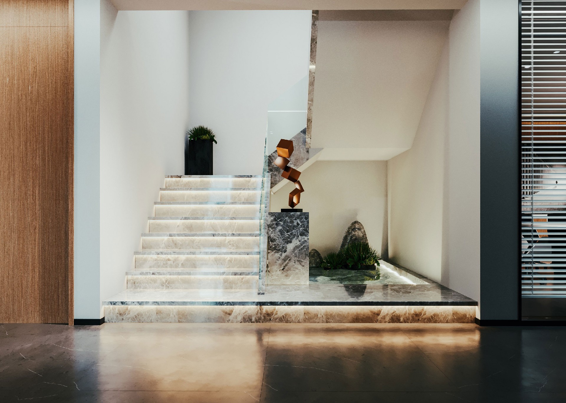 1300平米集團(tuán)公司辦公室裝修設(shè)計(jì)效果圖