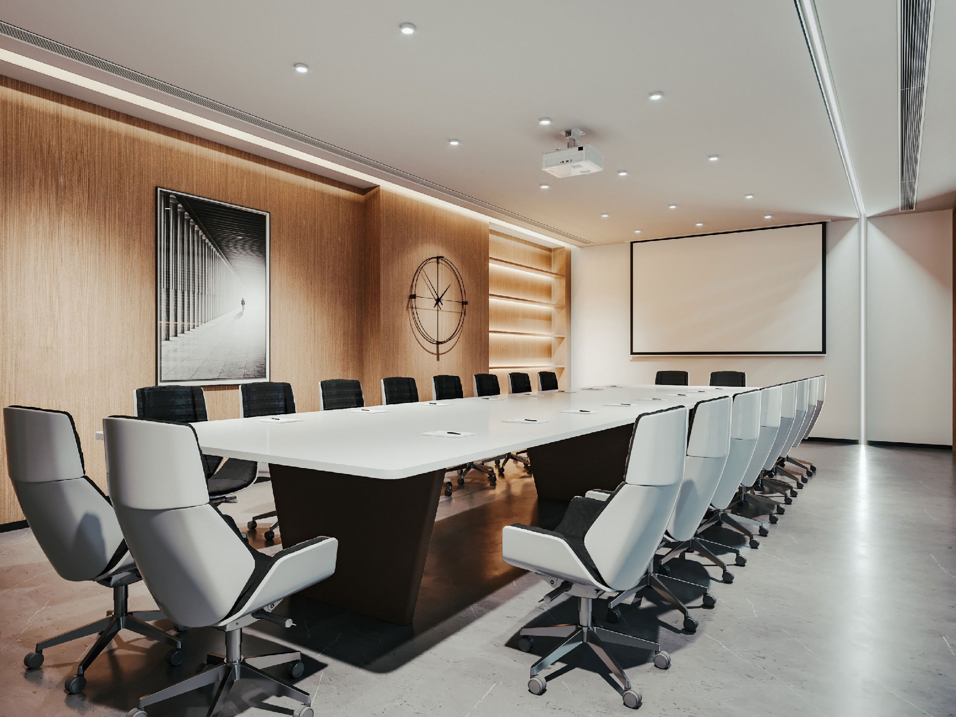 1300平米集團(tuán)公司辦公室裝修設(shè)計(jì)效果圖