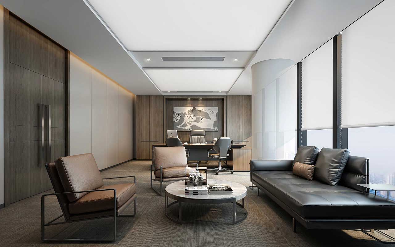 老板辦公室裝修效果圖,董事長辦公室裝修實(shí)景圖