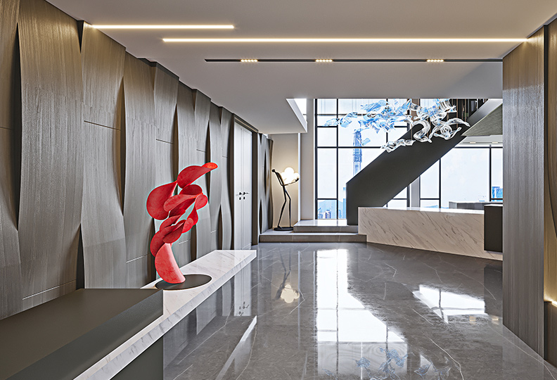 鄭州產(chǎn)業(yè)園區(qū)辦公室裝修設(shè)計效果圖