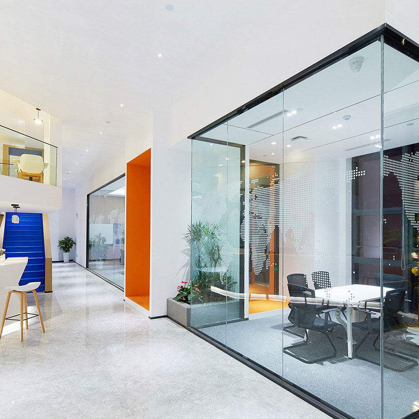 鄭州現(xiàn)代辦公室裝修設計-辦公室裝修效果圖