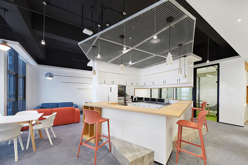 鄭州現(xiàn)代辦公室裝修設計-辦公室裝修效果圖