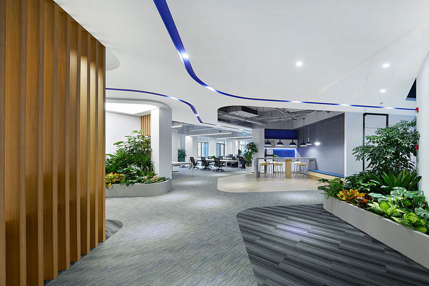 鄭州現(xiàn)代辦公室裝修設計-辦公室裝修效果圖