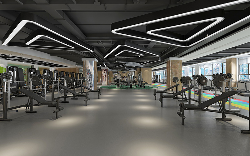800平米健身館裝修設(shè)計效果圖
