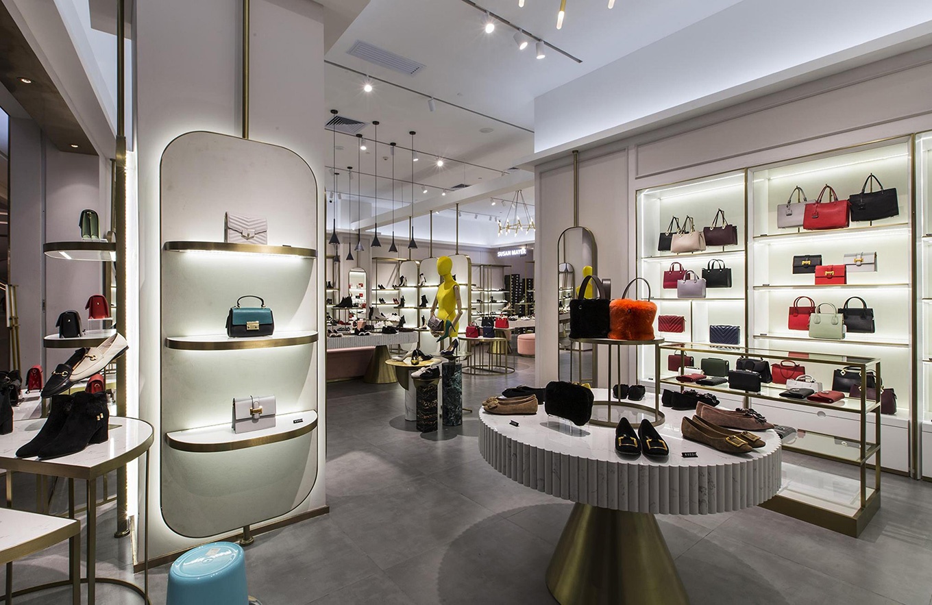 85平米女鞋專賣店設(shè)計(jì)效果圖