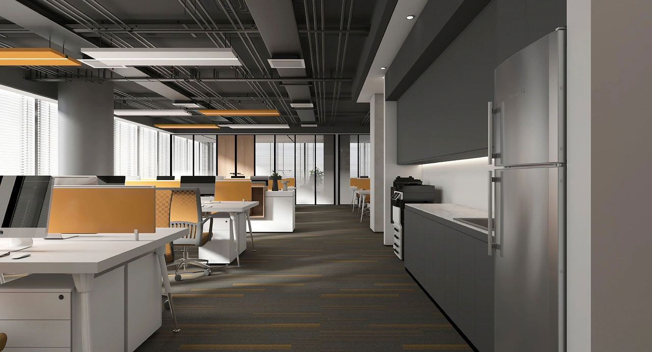 830平米現代辦公空間設計裝修效果圖
