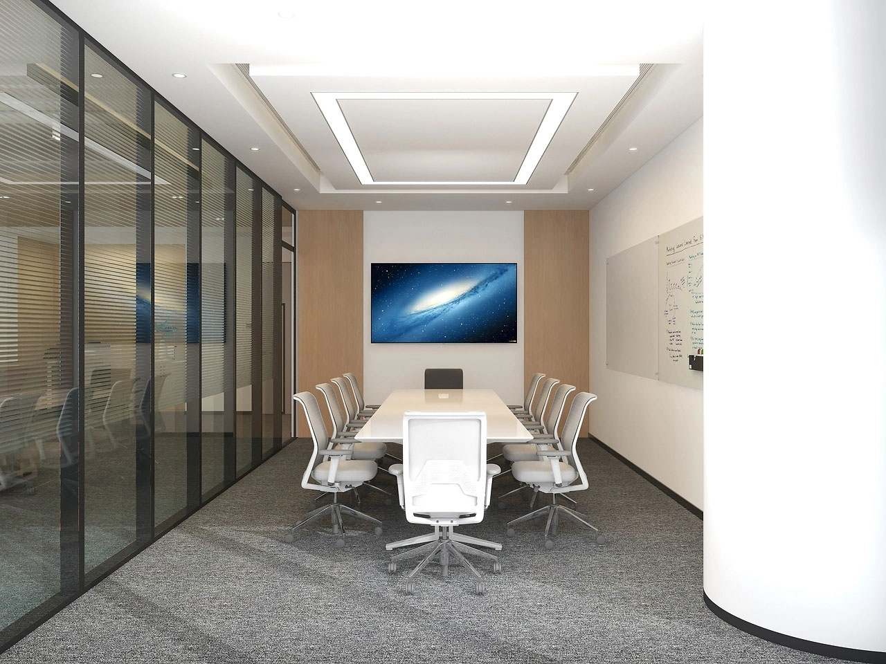 321平米鄭州辦公室設(shè)計效果圖