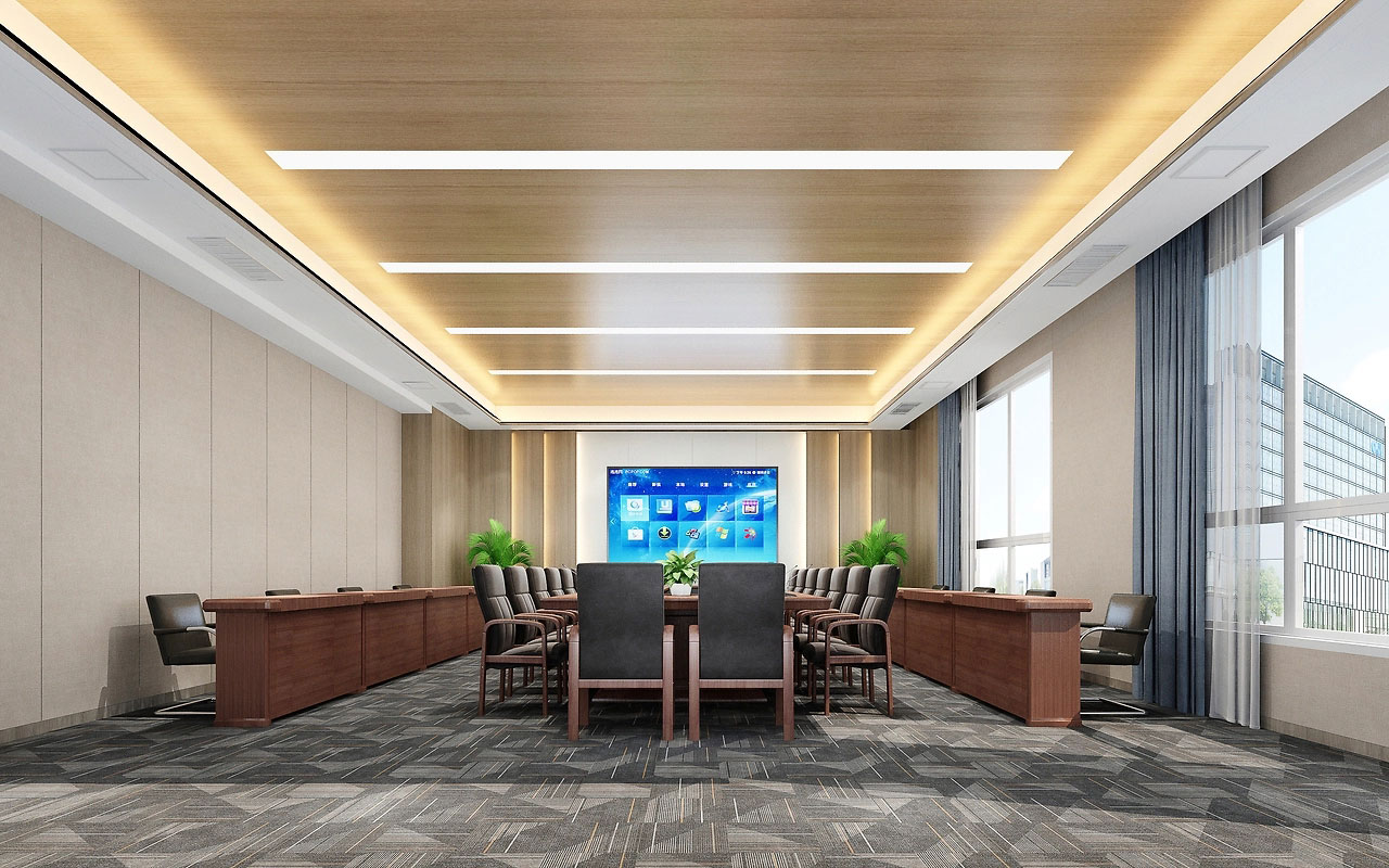 100平米鄭州會(huì)議室改造設(shè)計(jì)效果圖