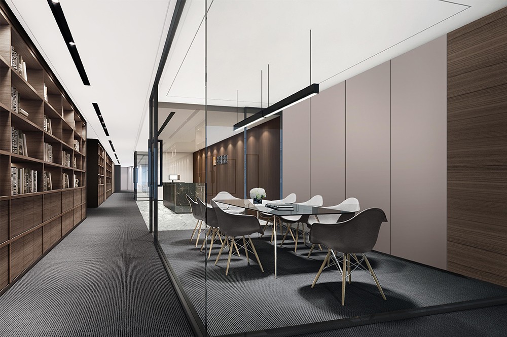 1300平米地產(chǎn)公司辦公樓設(shè)計(jì)效果圖