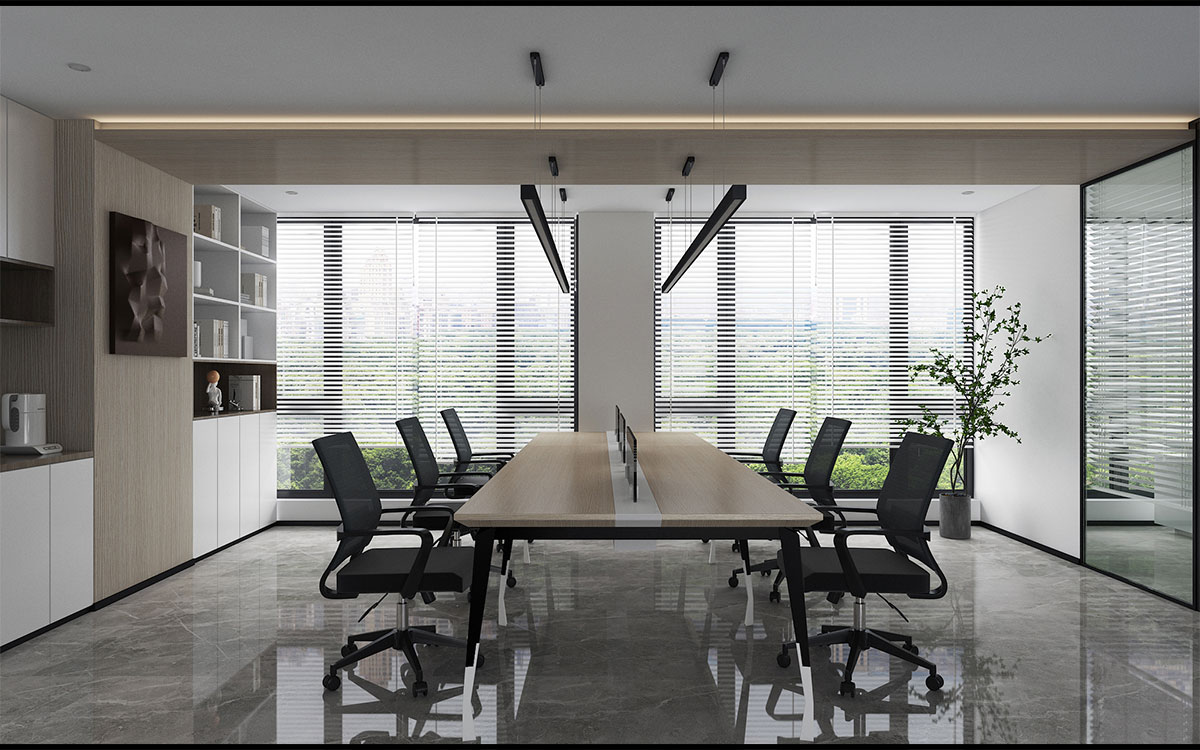 300平米電子商務(wù)公司辦公室設(shè)計效果圖