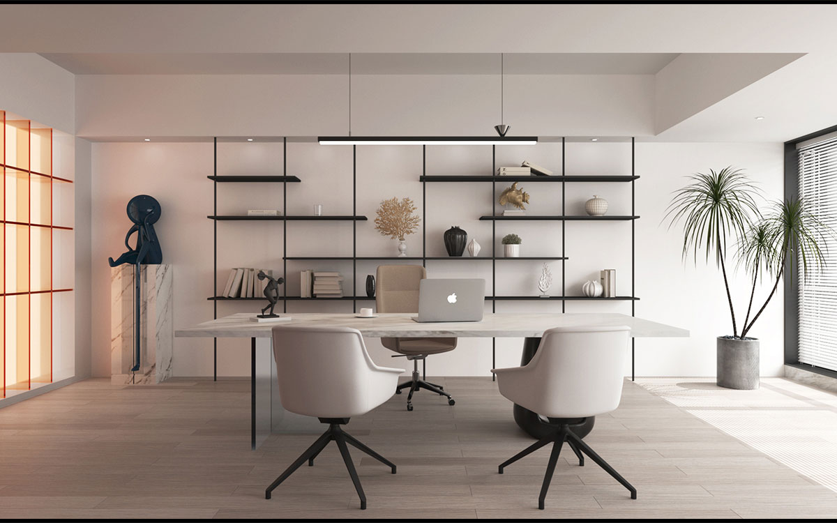 300平米電子商務(wù)公司辦公室設(shè)計效果圖