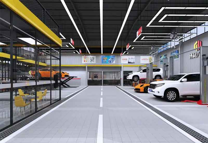 鄭州汽修店裝修設(shè)計(jì):維修工位與客戶接待區(qū)功能劃分