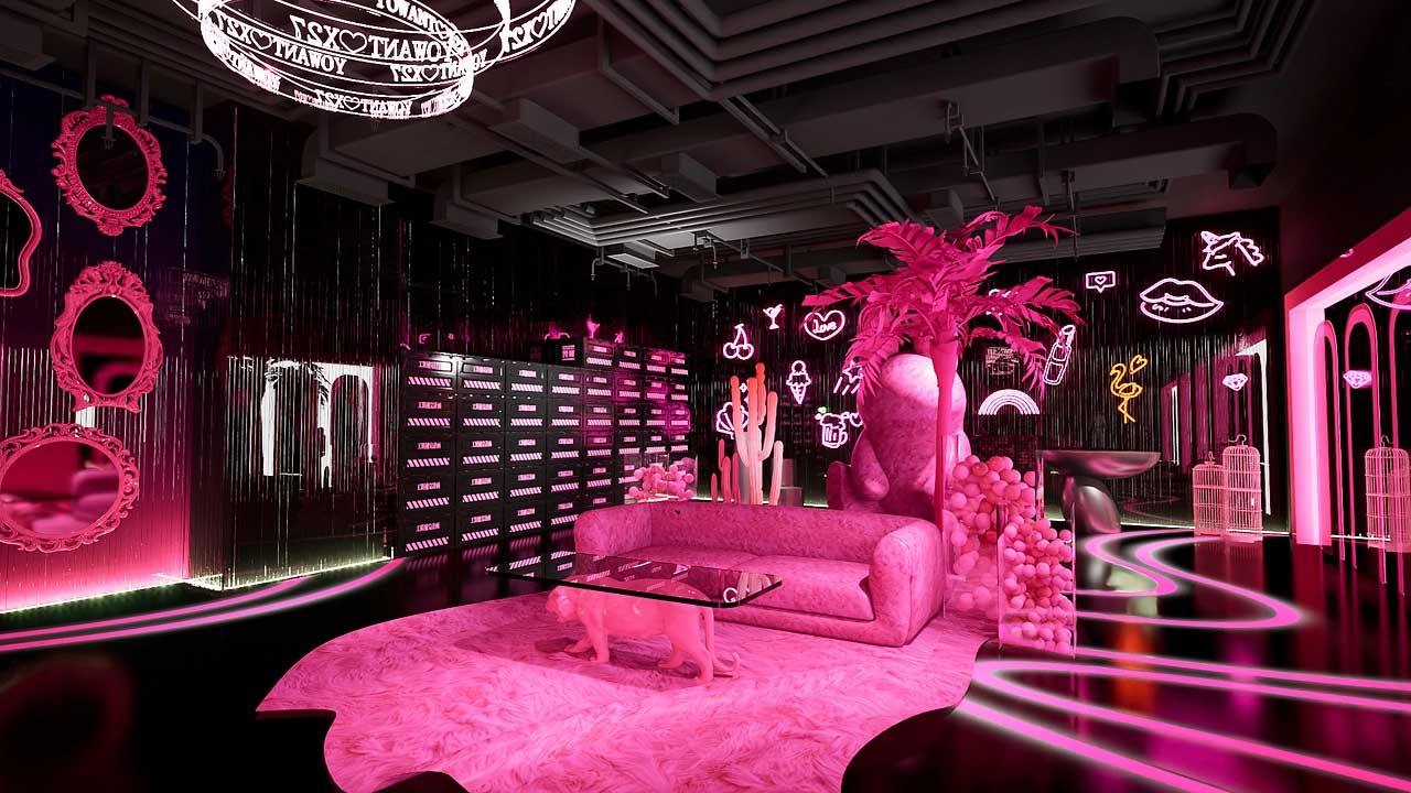 85平米鄭州直播間設(shè)計效果圖