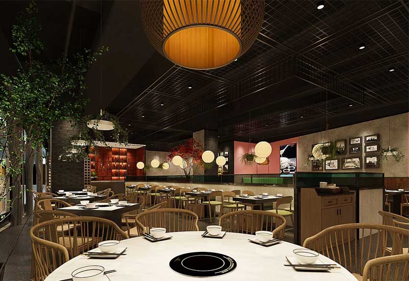 鄭州火鍋店裝修施工報價:不同桌型的排煙口位置調整費用