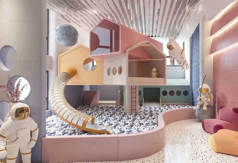 鄭州兒童樂園裝修設計：滑梯安全護欄設計與家長監控區