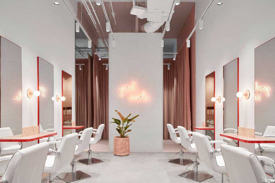 56平米理發(fā)店裝修設計效果圖