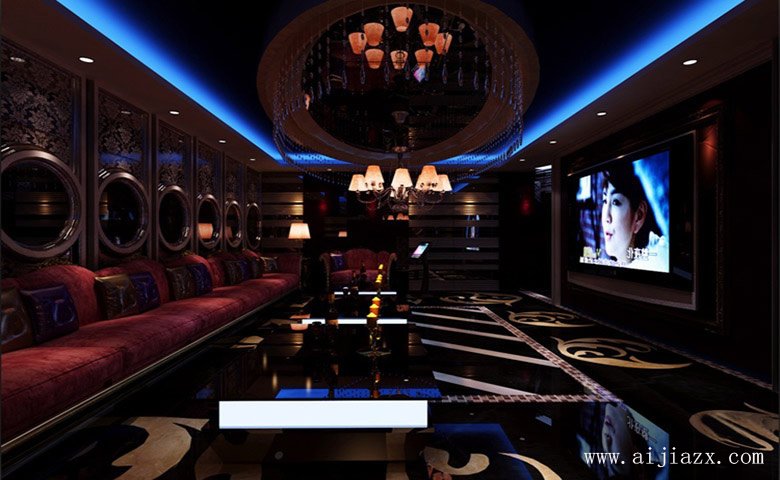 豪華的時(shí)尚KTV裝修效果圖